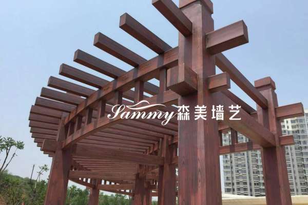 海南?？阡摌嬂燃?號色木紋漆施工案例